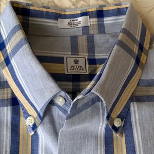 PETER MILLAR Cotton Long Sleeve Button-Down Shirt